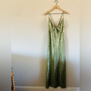 Wild Fable Green Apple Floral Dress NWT